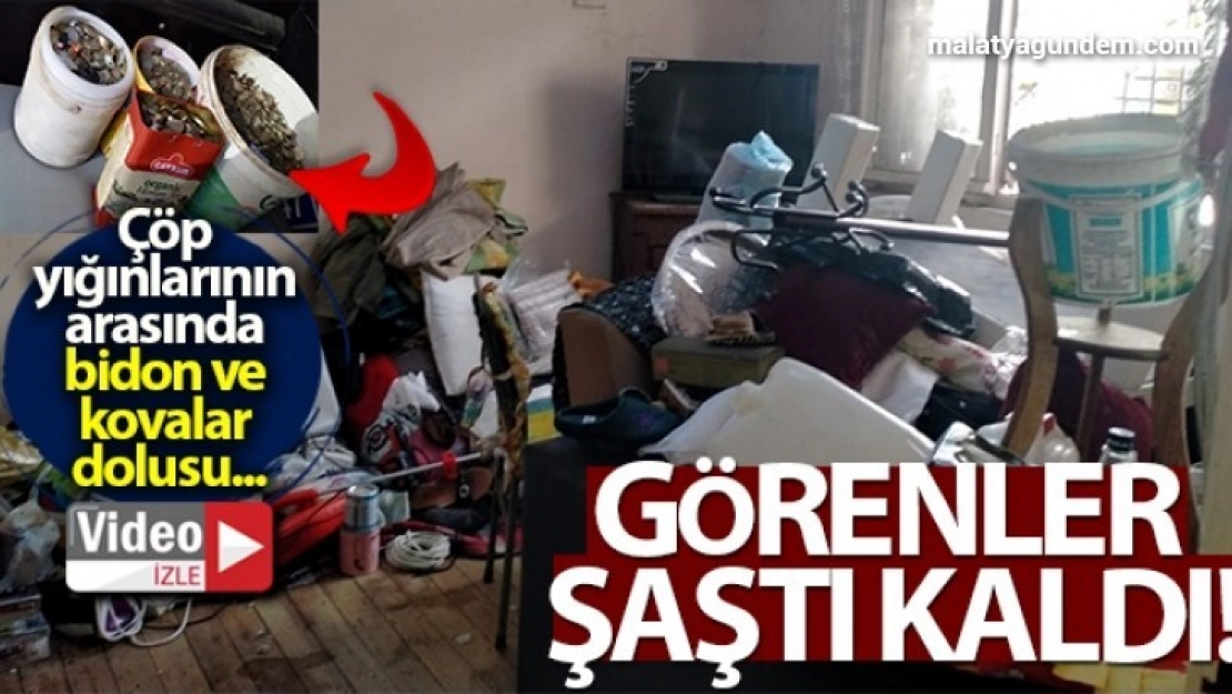 Çöp evden çıktı, ekipler şaştı kaldı!