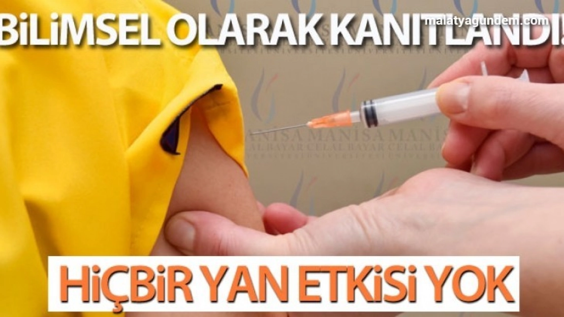 CoronaVac aşının ciddi bir yan etkisi olmadığı bilimsel olarak da kanıtlandı