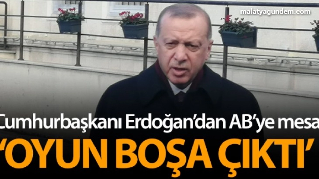 Cumhurbaşkanı Erdoğan: 'AB zirvesinde aklıselim sahibi ülkeler