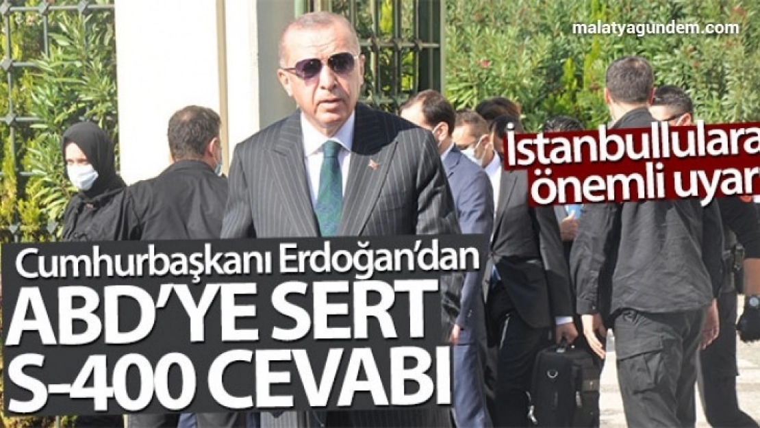 Cumhurbaşkanı Erdoğan'dan ABD'ye sert cevap