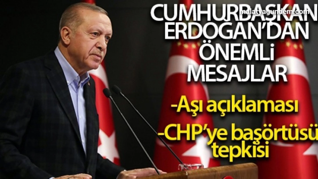 Cumhurbaşkanı Erdoğan'dan gündeme dair önemli açıklamalar