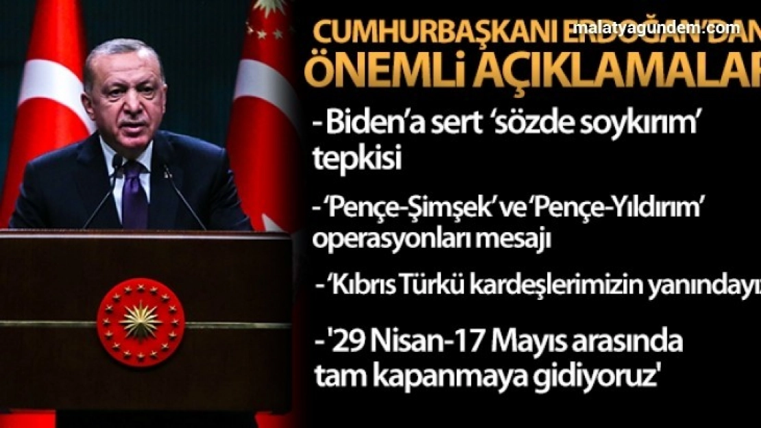 Cumhurbaşkanı Erdoğan'dan kabine sonrası önemli açıklamalar