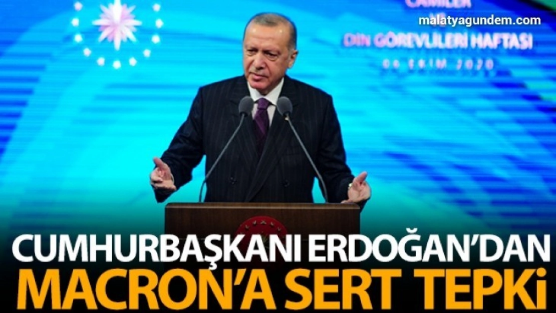 Cumhurbaşkanı Erdoğan'dan Macron'a tepki: İslam krizde açıklaması saygısızlıktan öte açık bir provokasyondur