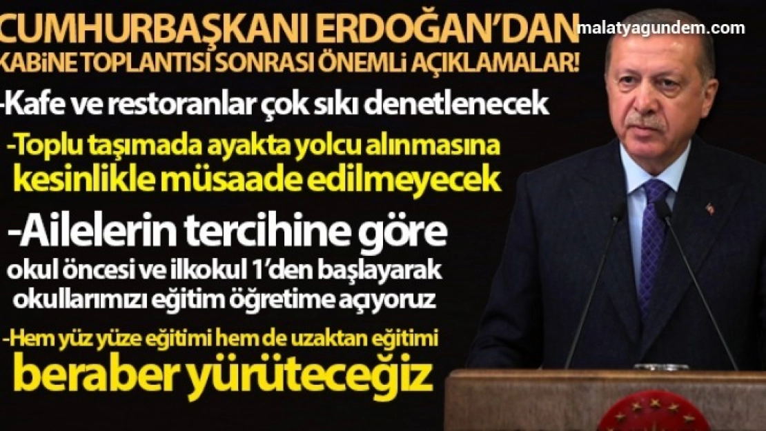 Cumhurbaşkanı Erdoğan'dan önemli açıklmalar