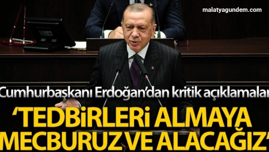 Cumhurbaşkanı Erdoğan'dan önemli tedbir açıklamaları
