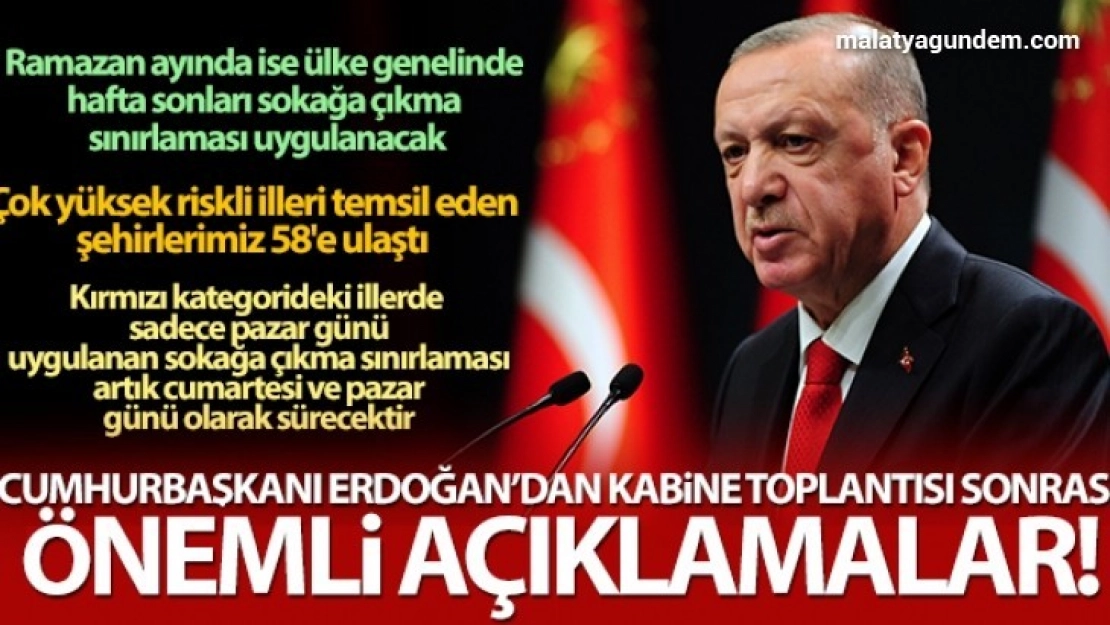 Cumhurbaşkanı Erdoğan'dan önemli açıklamalar!
