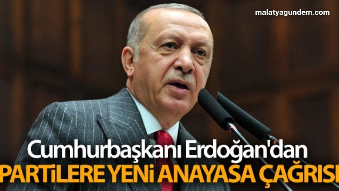 Cumhurbaşkanı Erdoğan'dan partilere yeni anayasa çağrısı