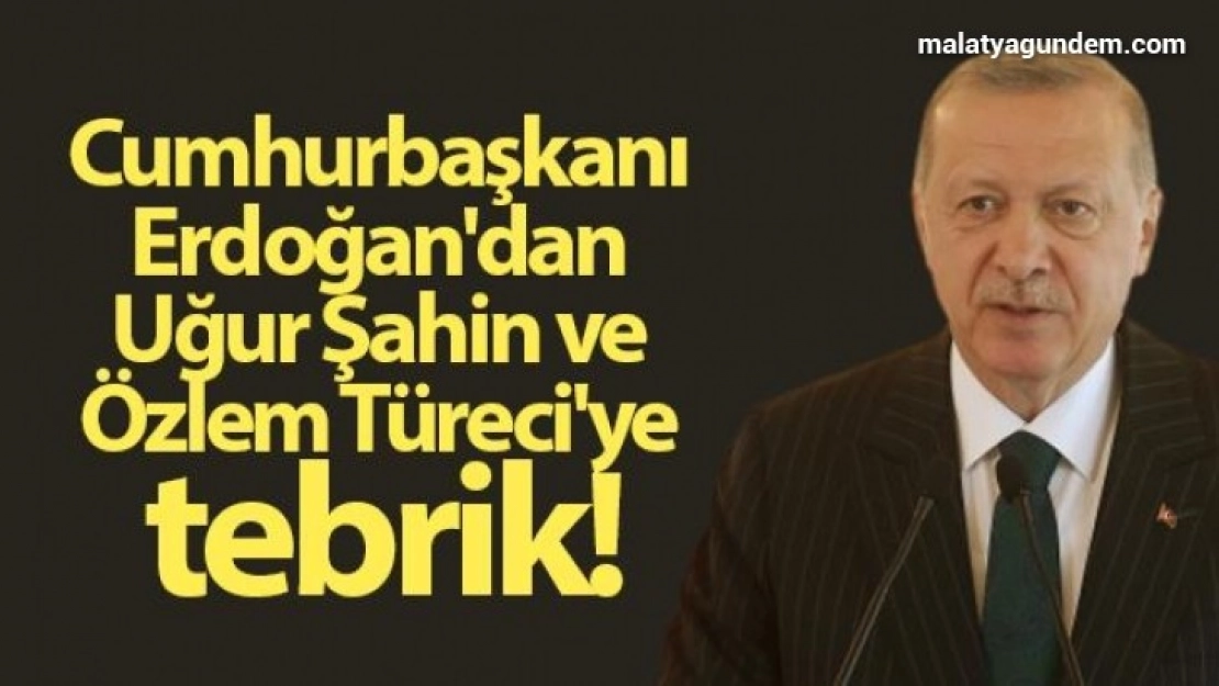 Cumhurbaşkanı Erdoğan'dan Uğur Şahin ve Özlem Türeci'ye tebrik