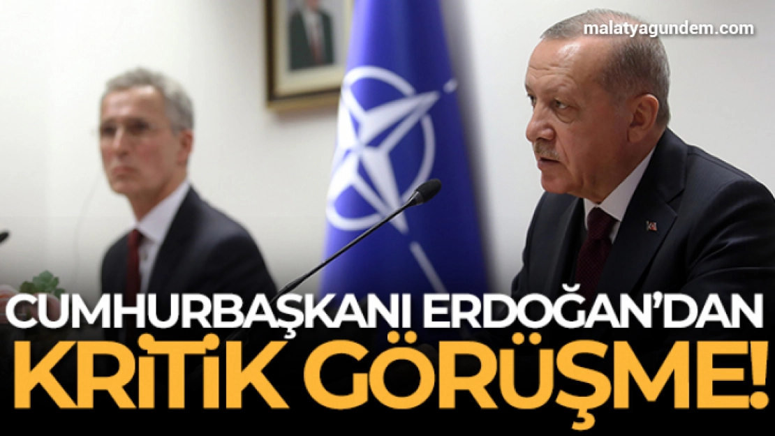 Cumhurbaşkanı Erdoğan, Stoltenberg ile görüştü