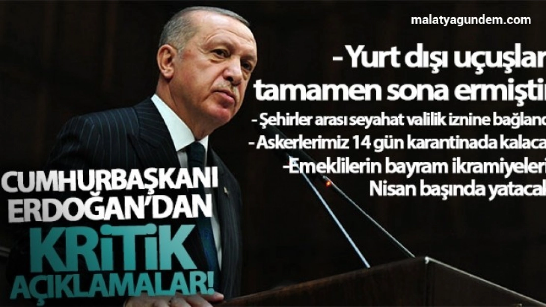 Cumhurbaşkanı Erdoğan'dan kritik açıklamalar