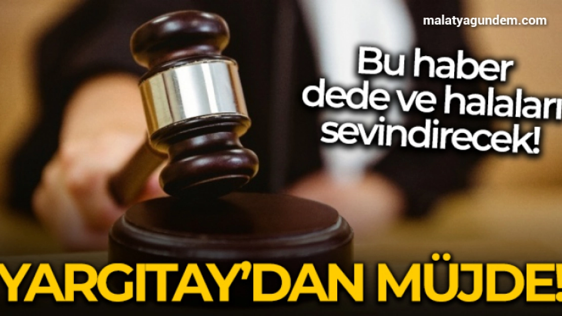 Dede ve halalara Yargıtay'dan müjde