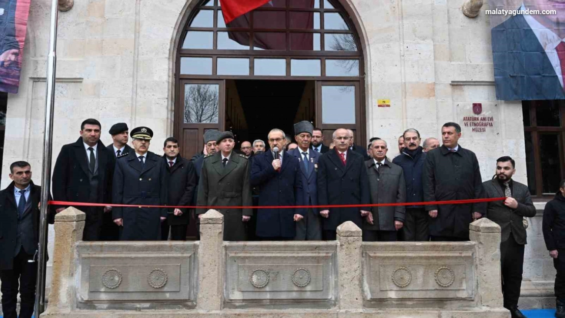 Depremde hasar alan Atatürk Evi yeniden hizmete girdi