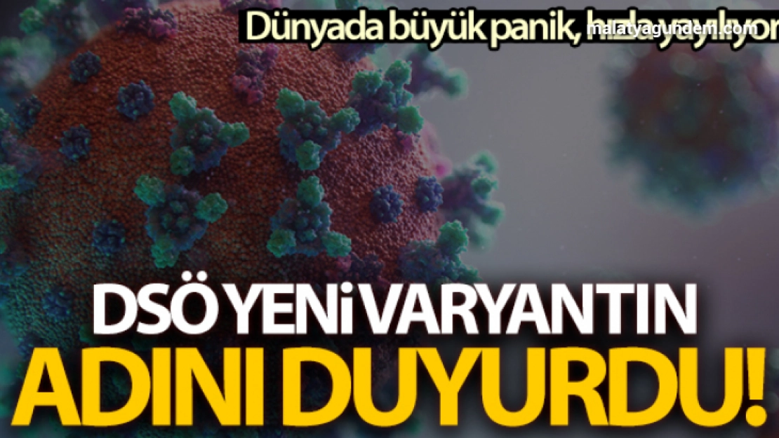 DSÖ, Covid-19'un yeni mutasyonunu 'Omicron' olarak adlandırdı