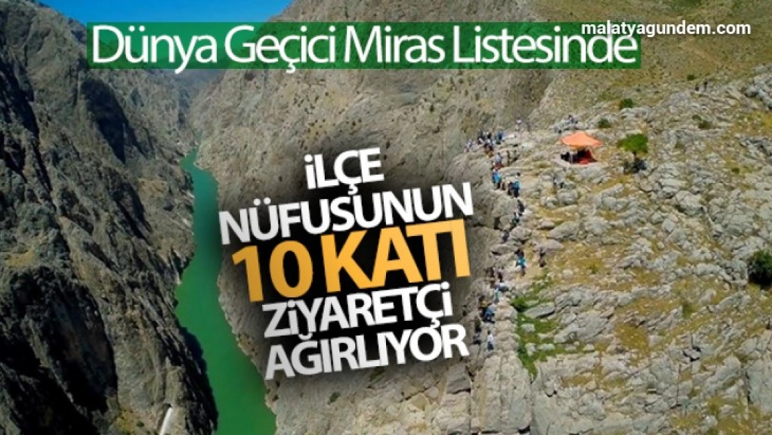 Dünya Geçici Miras Listesi'ne alınan Kemaliye, yaz aylarında ilçe nüfusunun 10 katı ziyaretçi ağırlıyor