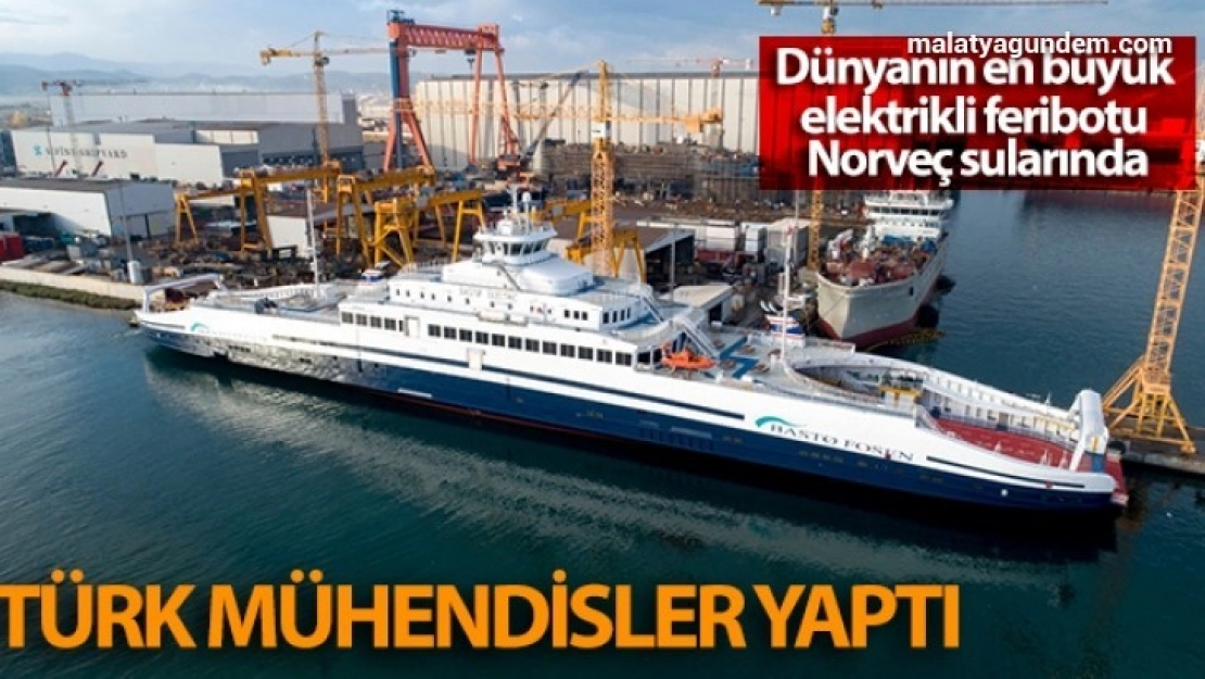 Dünyanın en büyük elektrikli feribotu Norveç sularında