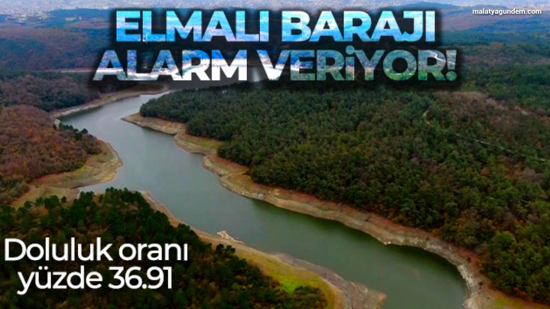 Elmalı barajı alarm veriyor: Doluluk oranı yüzde 36.91