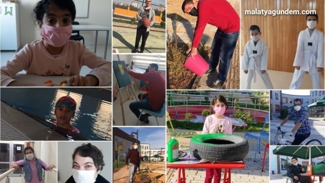 Engelli çocuklardan Başkan Güder'e  moral