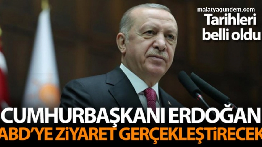 Erdoğan, ABD'ye ziyaret gerçekleştirecek
