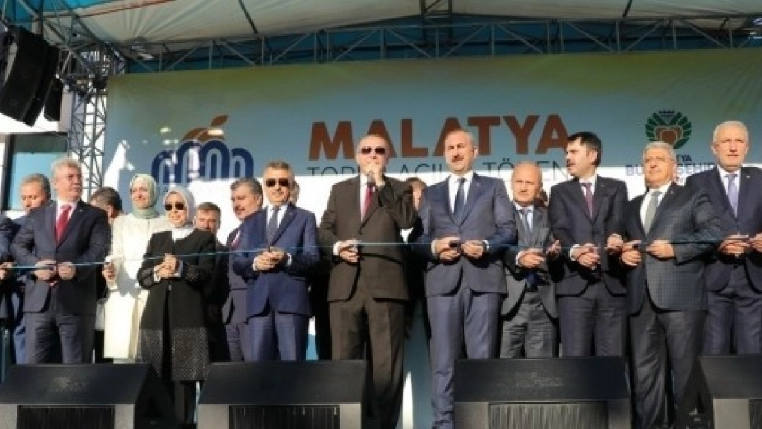 Erdoğan Malatya'da Toplu Açılış Törenine Katıldı