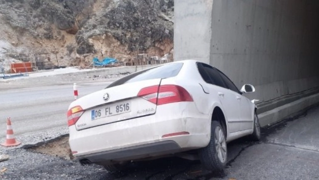 Erkenek Tüneli Girişinde Kaza: 3 Yaralı