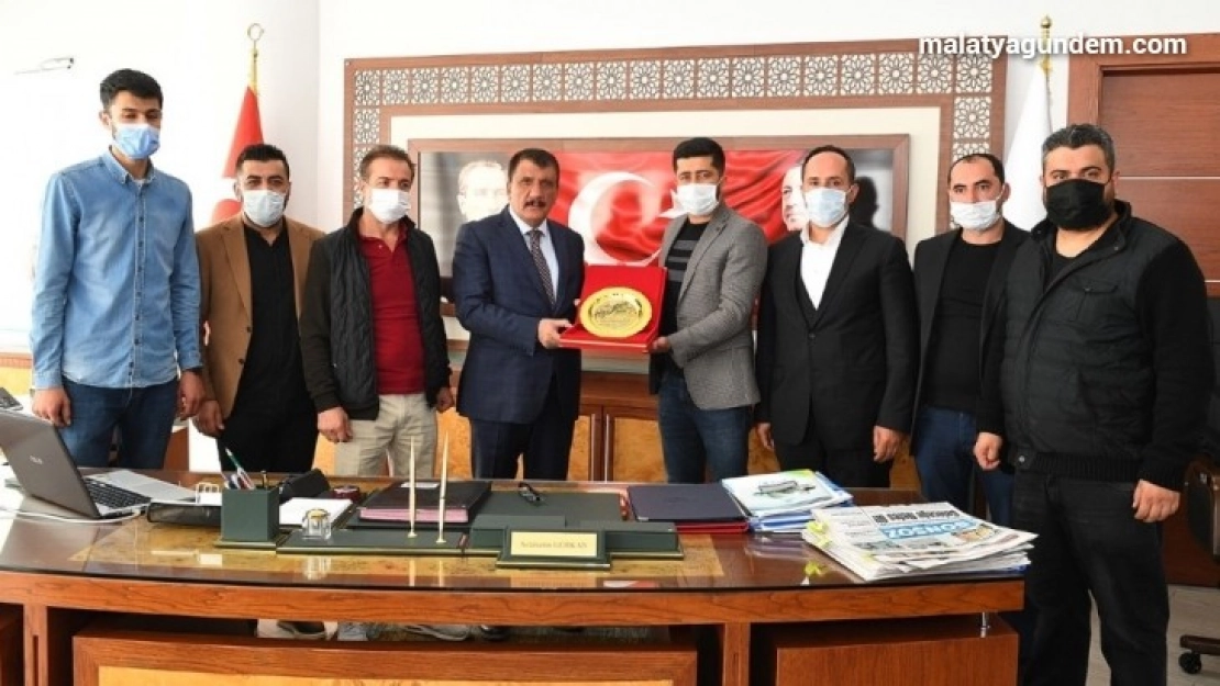 Esnaflarından Başkan Gürkan'a teşekkür ziyareti