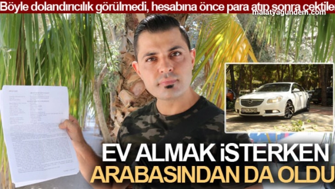 Ev alma hayali ile çıktığı yolda otomobilinden de oldu