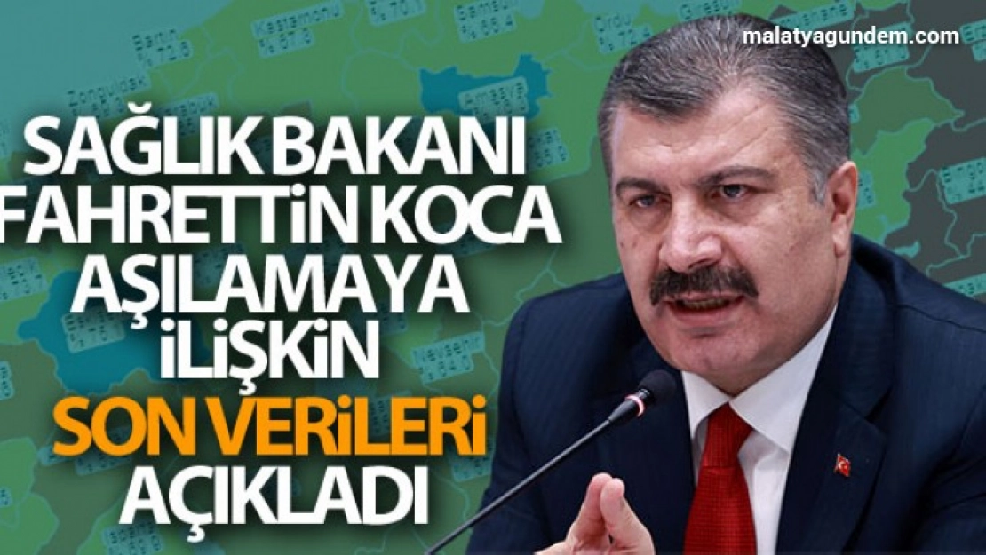 Fahrettin Koca aşılamaya ilişkin son verileri açıkladı