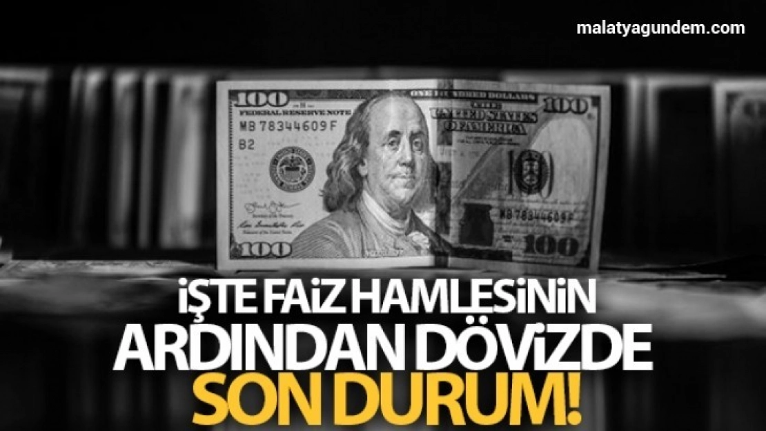 Faiz hamlesinin ardından dövizde son durum!