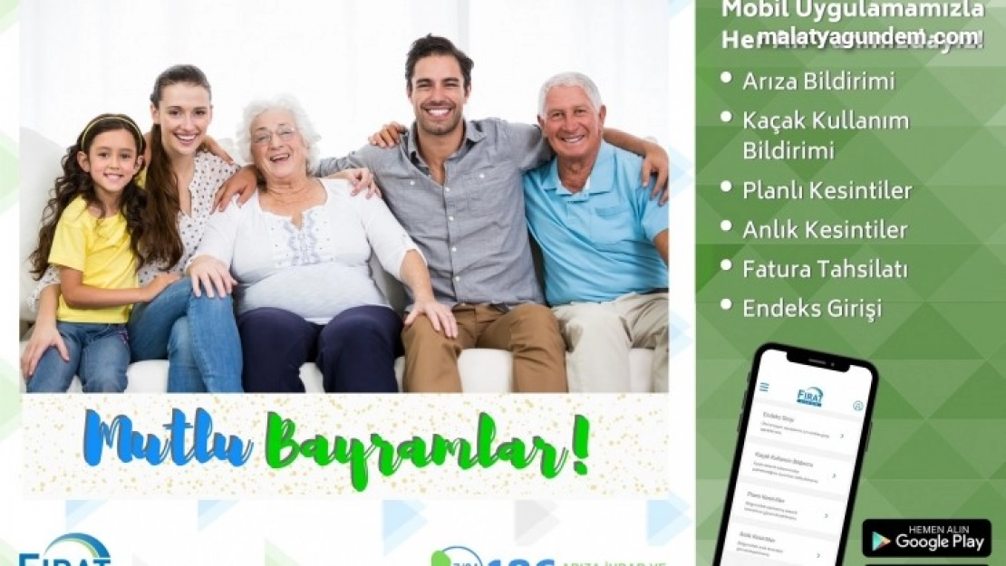Fırat edaş bayramda kesintisiz enerji için her an yanınızda