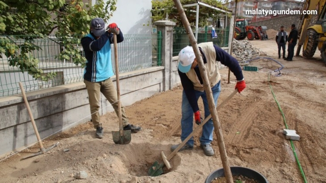 Fırat mahallesindeki yeni park yapımında sona yaklaşıldı