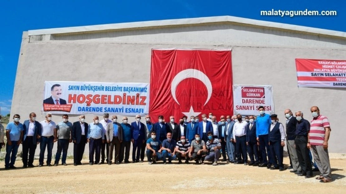 Gürkan, Darende sanayi sitesi esnaflarıyla bir araya geldi