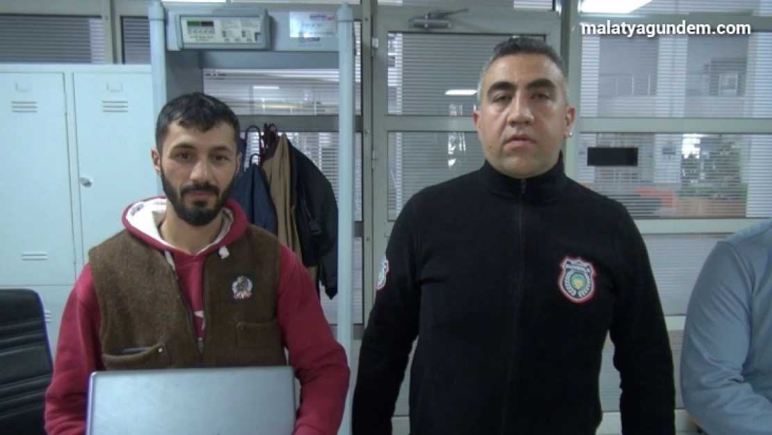 Güvenlik personelinden örnek davranış