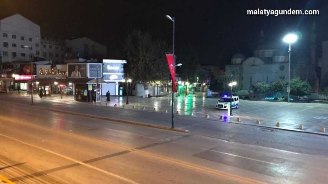 Hafta sonu kısıtlaması Malatya'yı sessizliğe bürüdü