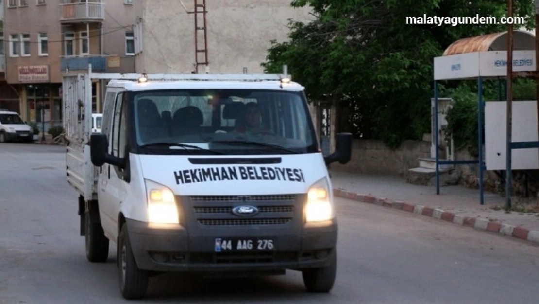 Hekimhan Belediyesi'nden ilaçlama çalışması