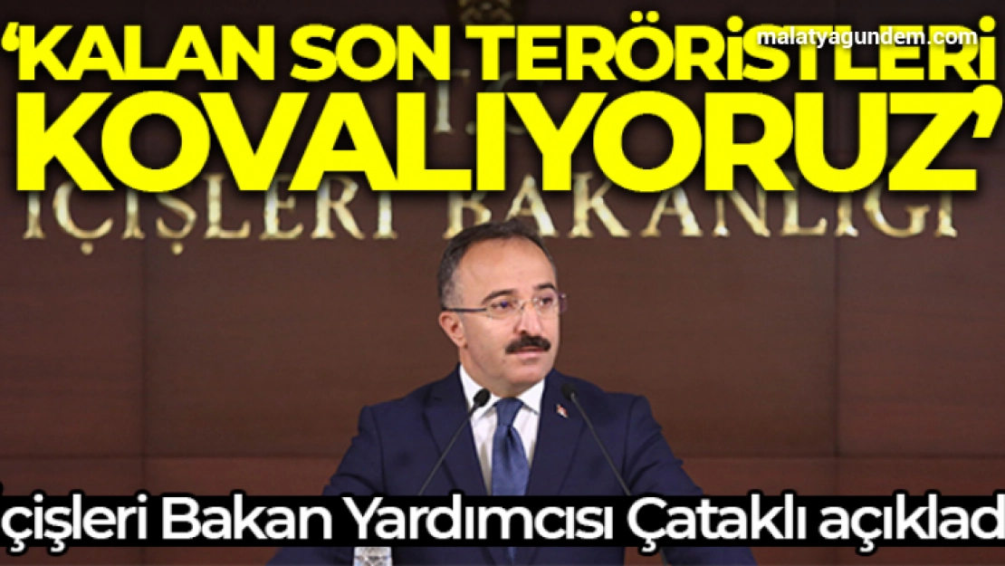 İçişleri Bakan Yardımcısı Çataklı: 'Kalan son teröristleri kovalıyoruz'