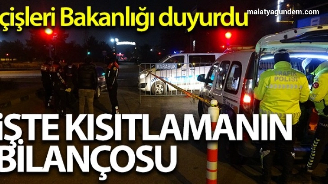 İçişleri Bakanlığı: 'Kısıtlamayı ihlal eden 37 bin 614 kişiye adli ya da idari işlem yapılmıştır'