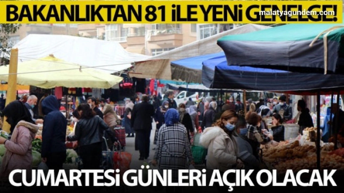 İçişleri Bakanlığı'ndan 81 İl Valiliğine 'PazarYerleri' konulu genelge