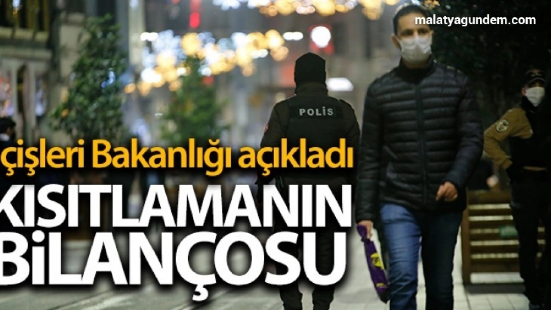 İçişleri Bakanlığı: 'Sokağa çıkma kısıtlamasında 12 bin kişiye işlem yapıldı'
