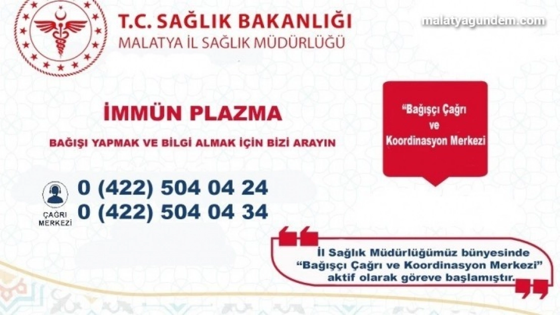 İmmün plazma için merkez oluşturuldu