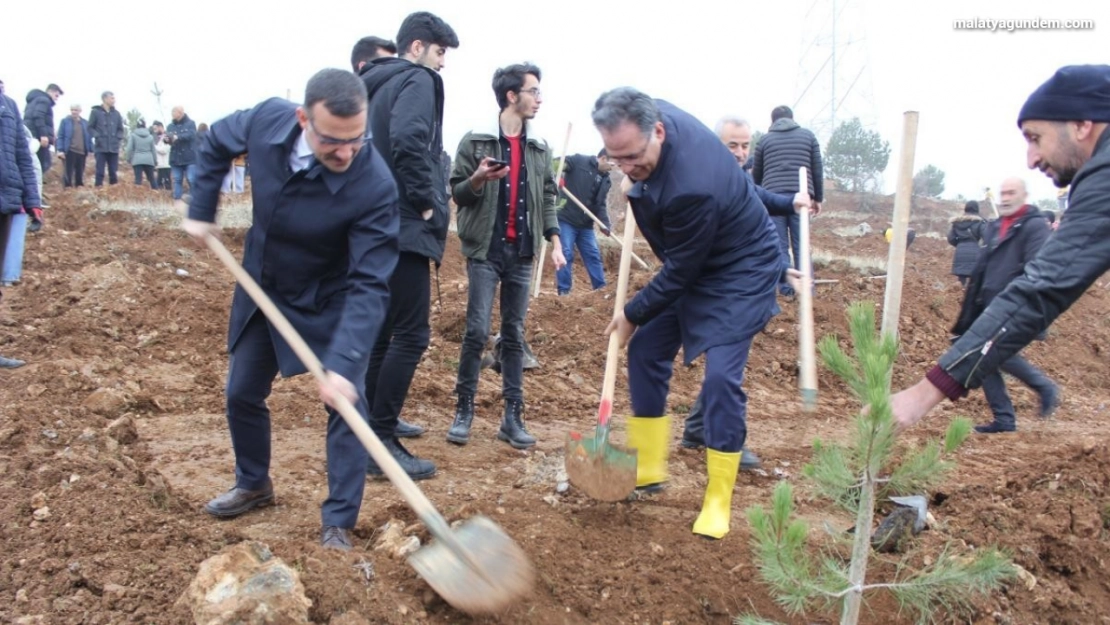 İnönü Üniversitesi'nde bin fidan  toprakla buluşturuldu