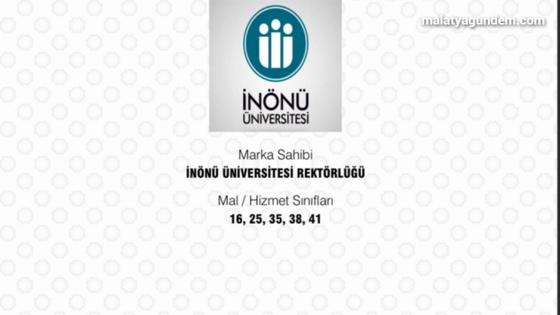 İnönü Üniversitesi'ne 'Marka Tescil Belgesi'