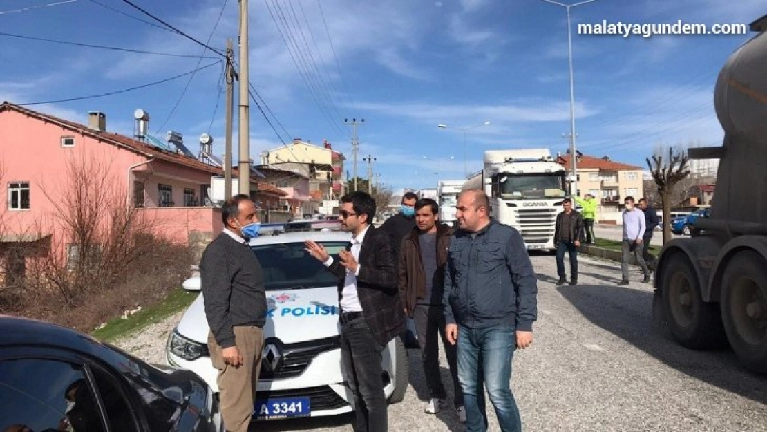 Kaymakam Köroğlu yol kontrol çalışmalarını denetledi