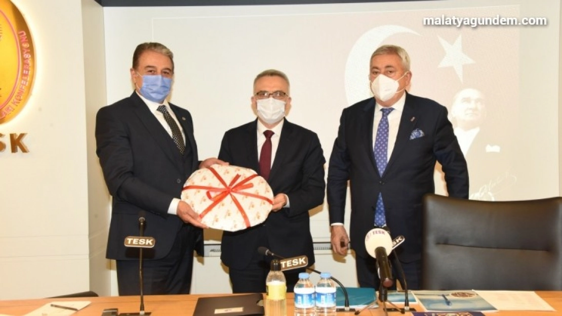 Keskin, Esnafın beklentisi MB Başkanı Ağbal'a iletildi