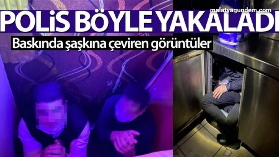 Kimi koltuk arkasına kimi dolaba saklandı