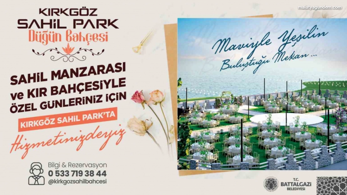 Kırkgöz Sahil Park Düğün Bahçesi açılış için gün sayıyor