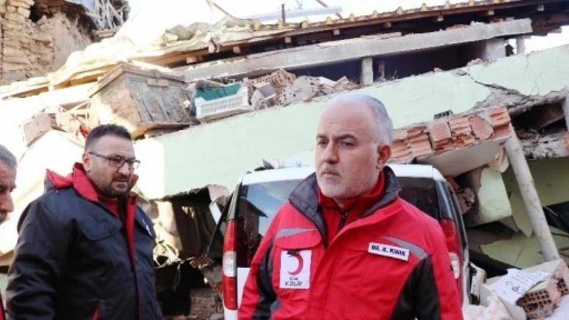 Kızılay Başkanı Deprem Bölgesinde