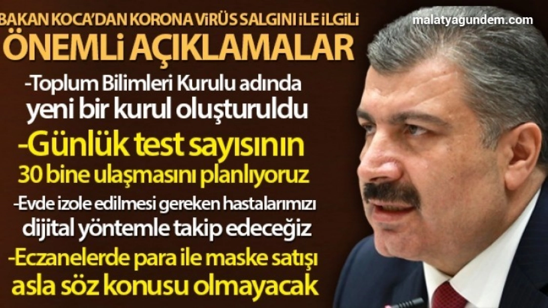 Koca'dan önemli açıklamalar!