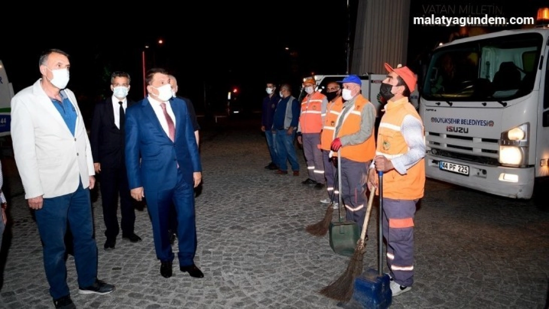 Malatya Büyükşehir ekipleri 7/24 görev başında