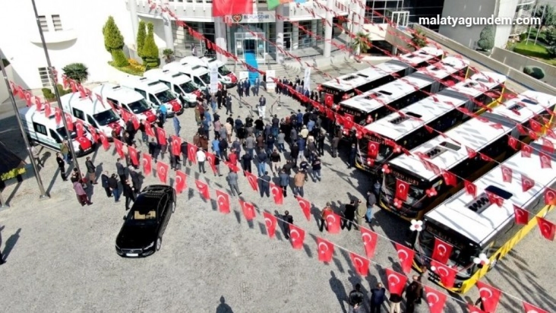 Büyükşehir'in araç filosuna yeni araçlar