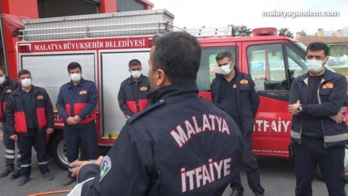 Malatya Büyükşehir itfaiyesi, Gölbaşı itfaiye ekiplerine eğitim verdi